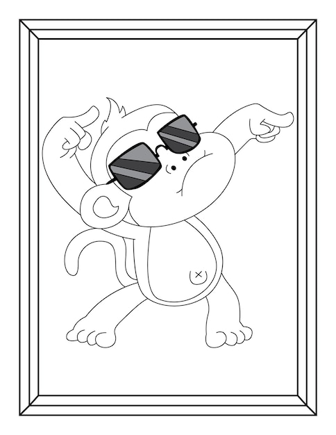 Kids and toddlers coloring pages vector