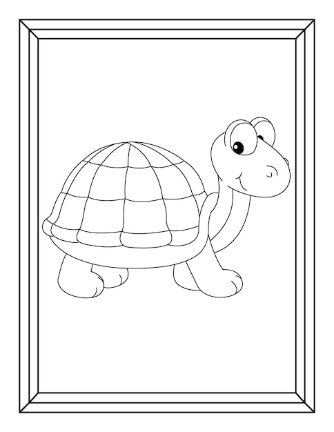 Kids and toddlers coloring pages vector