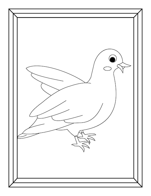 Kids and toddlers coloring pages vector