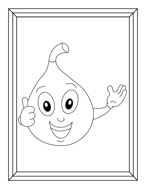 Kids and toddlers coloring pages vector