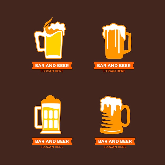 Kind of Beer Glass Logo Collection