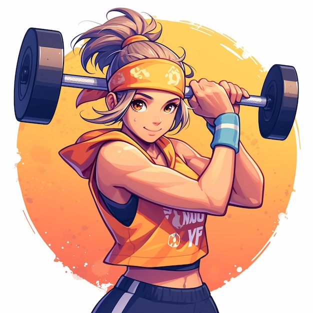 A kind koala fitness trainer cartoon style