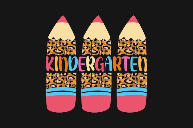 Kindergarten Back To School Kids Vector T-shirt