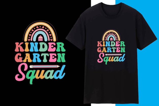 Kindergarten Squad T shirt Design