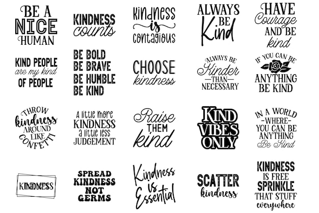 Vector kindness svg bundle