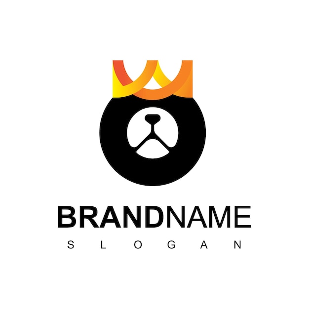 King Bear logo Template