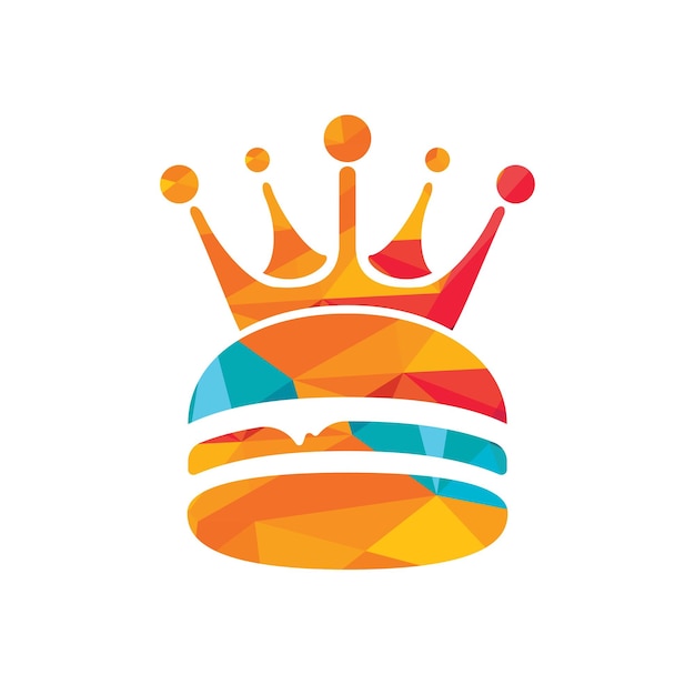 King Burger vector logo design