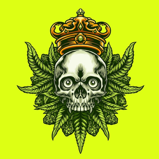 KING CANNABIS SKULL