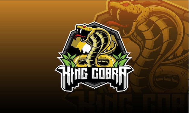 King Cobra esport logo, king cobra emblem logo 