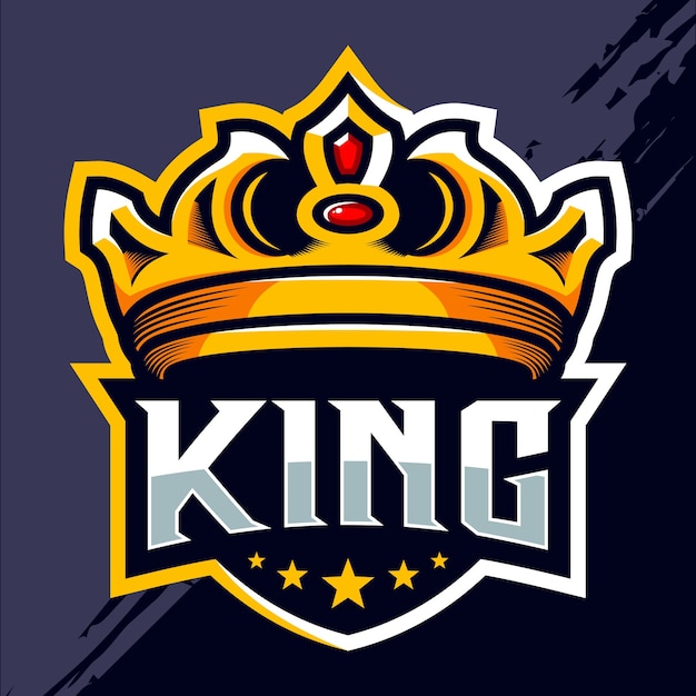 King crown esport logo design