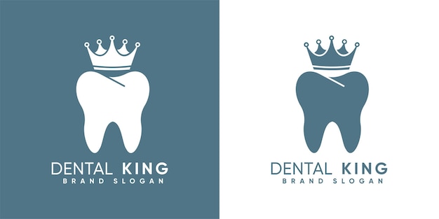 King of Dental clinic with modern style premium vector