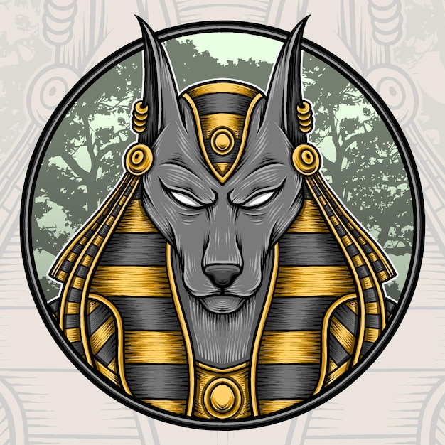 King Egyptian Anubis Vector