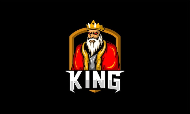 King esport mascot logo design