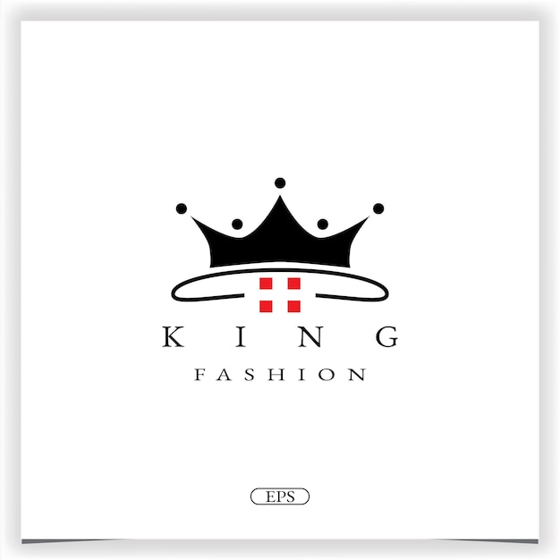 King fashion logo premium elegant template vector eps 10