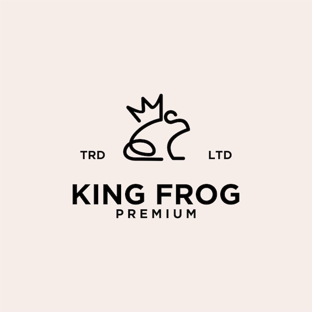 King frog line vintage premium logo