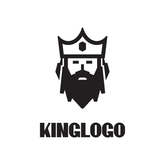 King Logo Line Art