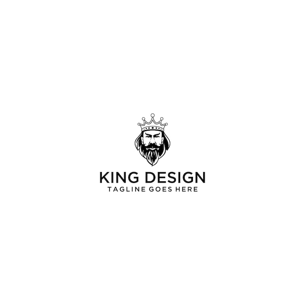 King Logo Sign Design .