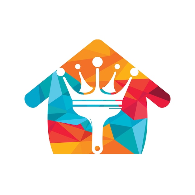 King paint vector logo design