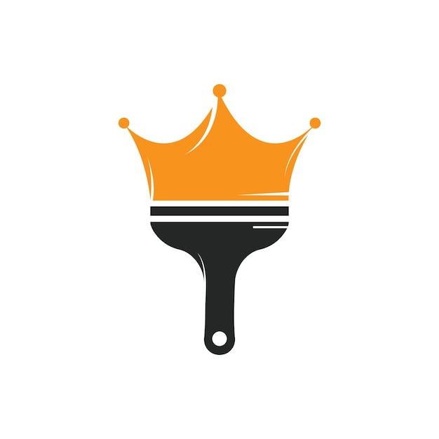 King paint vector logo design