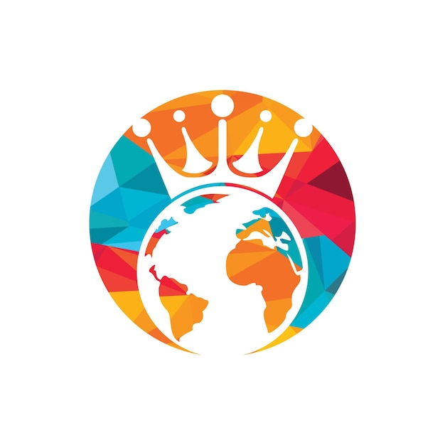 King Planet Vector Logo Design