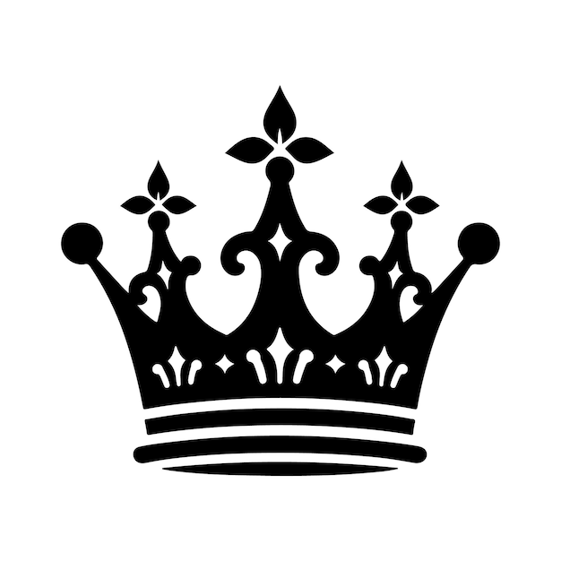 Vector king quine crown silhouette vectors perfect for luxury and royalty designs