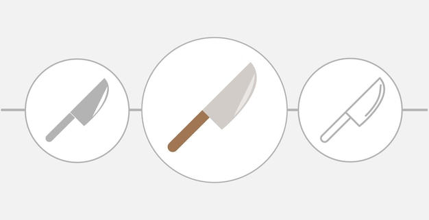 Kitchen ax isolated flat illustration ax line icon