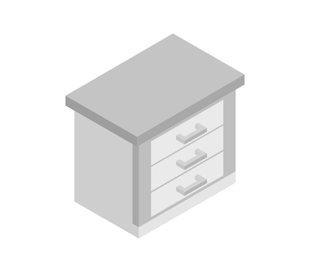 Kitchen cabinet isometric