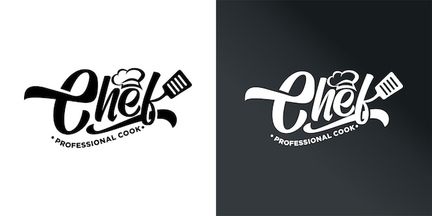 Kitchen chef logo vector template