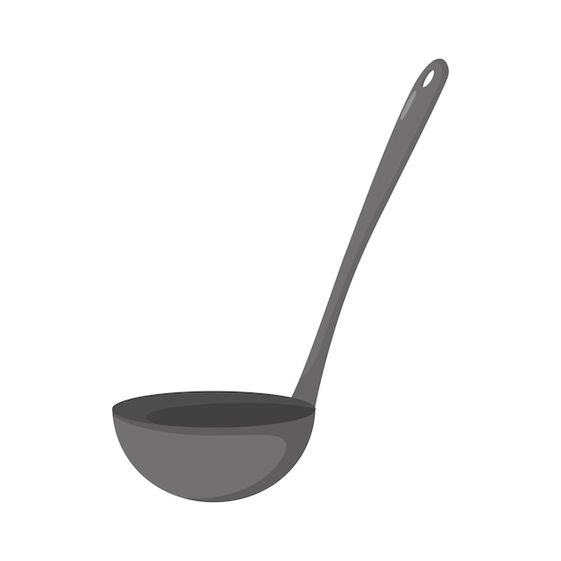 Kitchen ladle icon Kitchen Utensil Cartoon illustration of kitchen ladle vector icon Utensils logo for web and digital