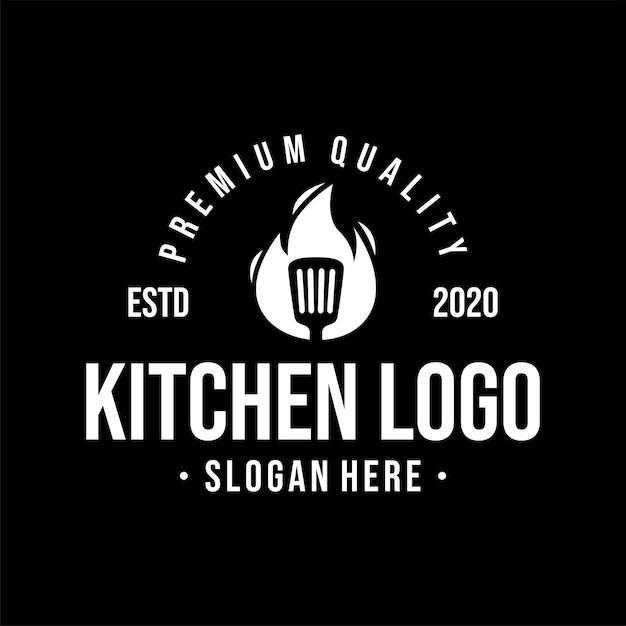 Kitchen Logo Design Template Inspiration, Vector Illustration.