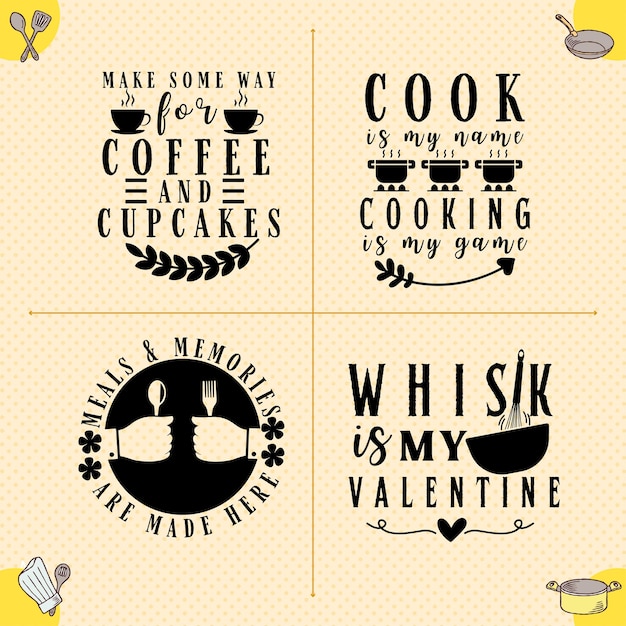 Vector kitchen svg bundle kitchen svg file kitchen svg cricut kitchen typography vector design kitchen