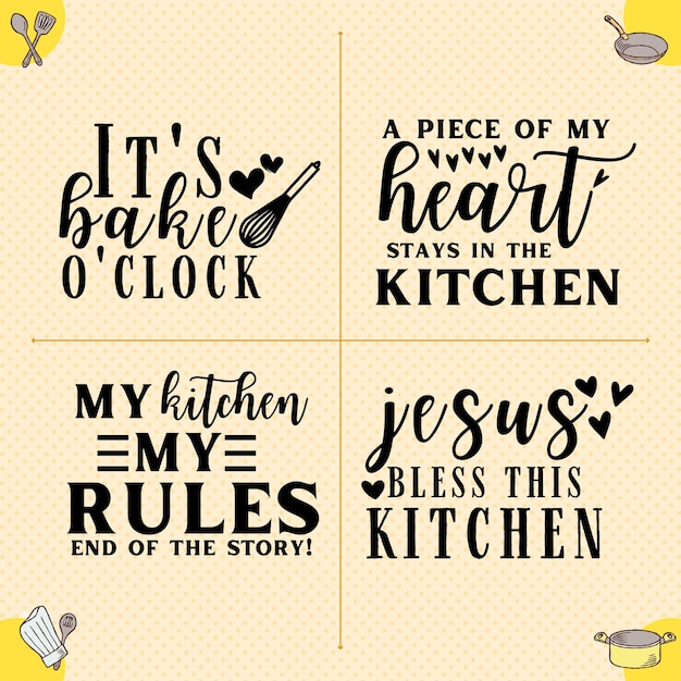 Vector kitchen svg bundle kitchen svg file kitchen svg cricut kitchen typography vector design kitchen