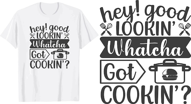 Vector kitchen svg t shirt design