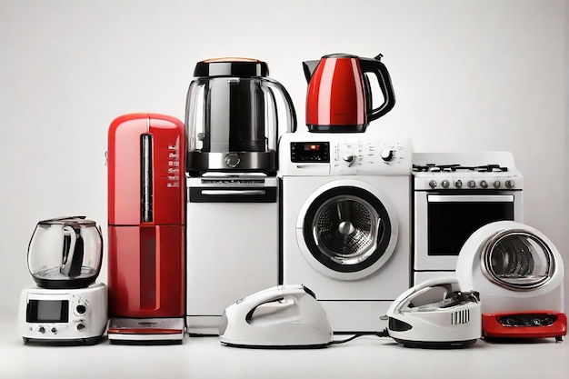 a kitchen with appliances including a toaster coffee maker and a toaster