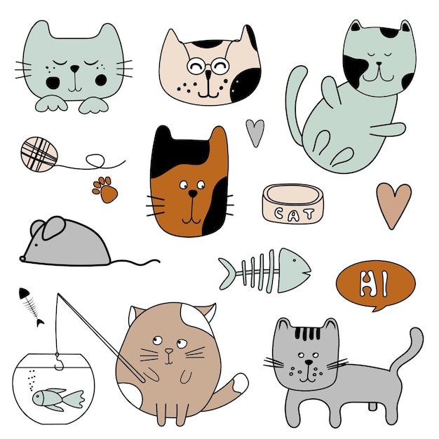 Kitty cats design