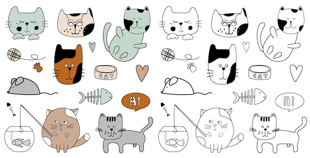 Kitty cats design