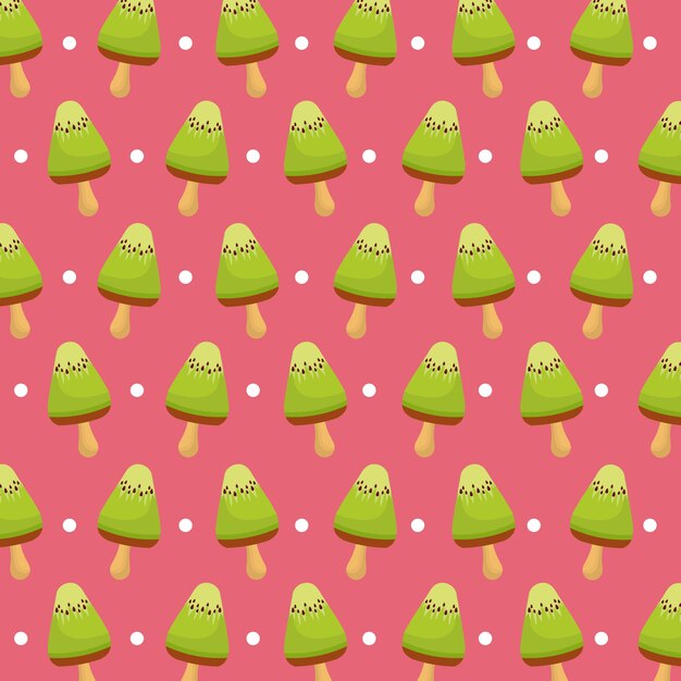 kiwi ice cream bar background 