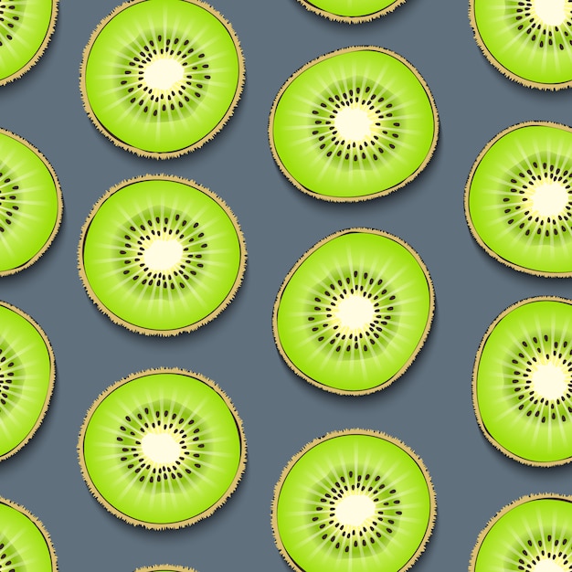 Kiwi piece seamless background.