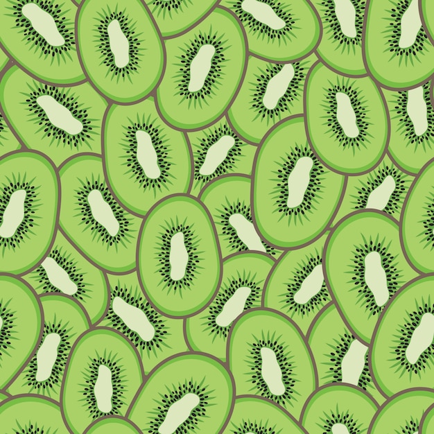 Kiwi seamless pattern