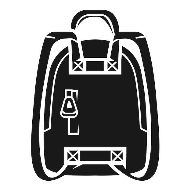 Knapsack icon Simple illustration of knapsack vector icon for web design isolated on white background