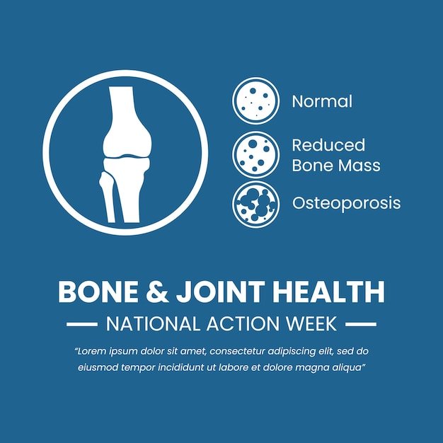 Knee Anatomy and Bone Osteoporosis good for Bone and Joint Health National Action Week