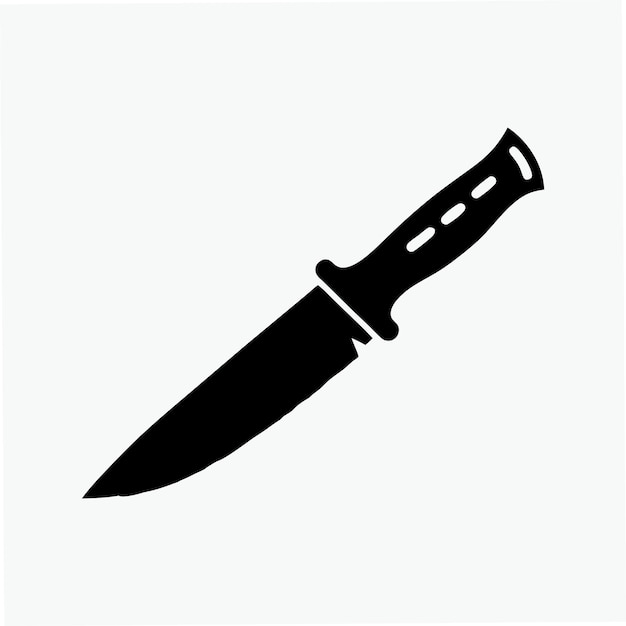 Vector knife design silhouette vector logo illustration