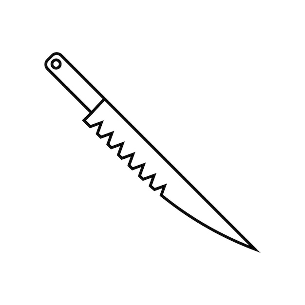 Knife icon vector