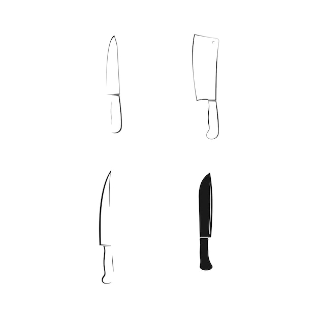 Knife logo vector