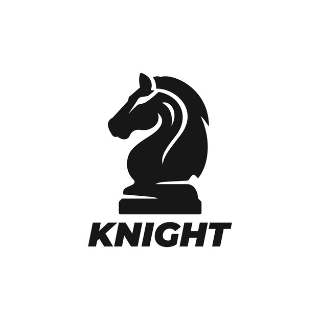 Vector knight chess logo