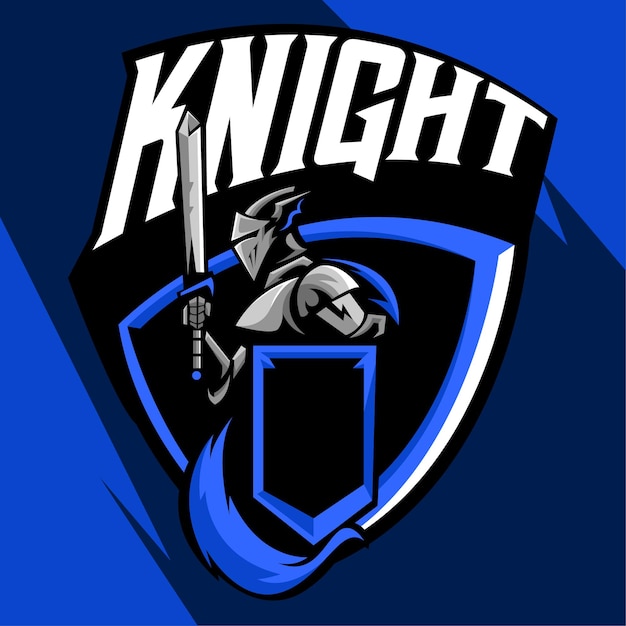 KNIGHT ESPORT MASCOT LOGO VECTOR