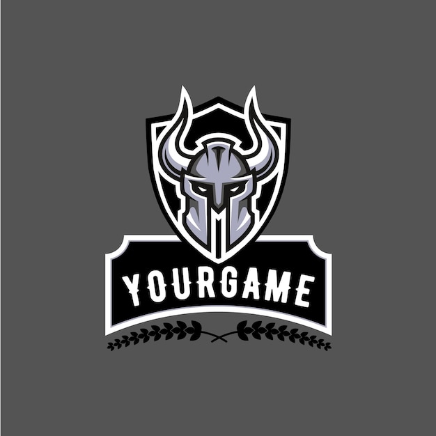 Knight Illustrated Design Gaming Logo