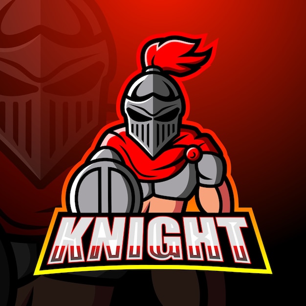 Knight mascot esport illustration