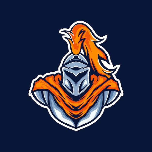 knight mascot gaming logo