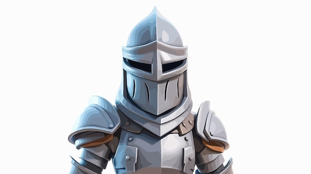 Knight Vision Stand Up Close Up Front View 3D Illustration